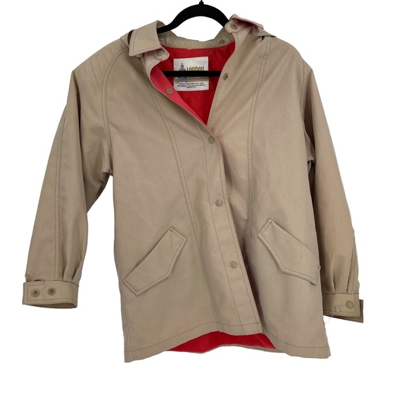 London Fog Jackets & Blazers - London Fog Size 4 Petite Solid Light Brown
